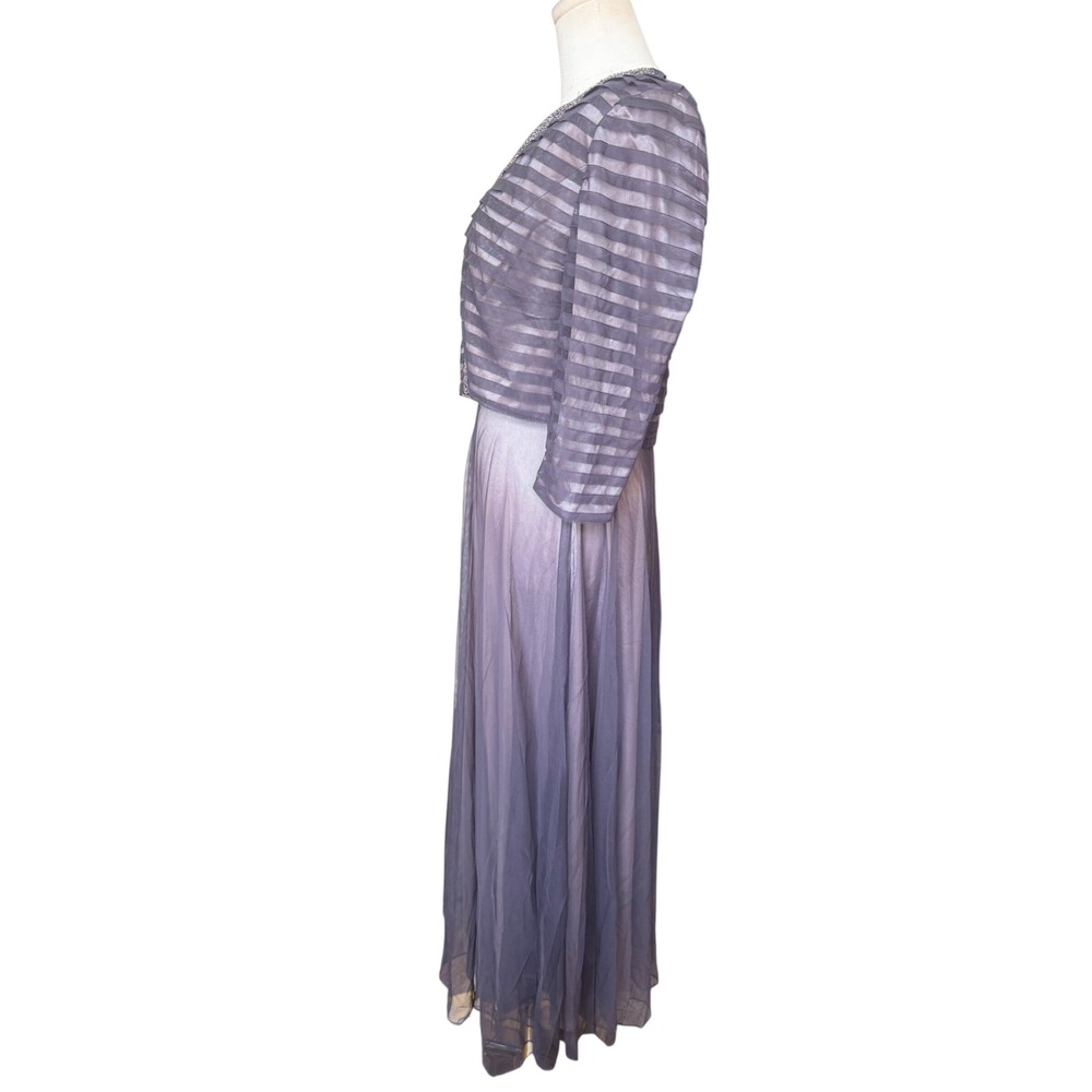 Patra Lavender Mother Of The Bride Dress 8P NWT Two Piece Dress Bolero Jacket - Picture 5 of 16